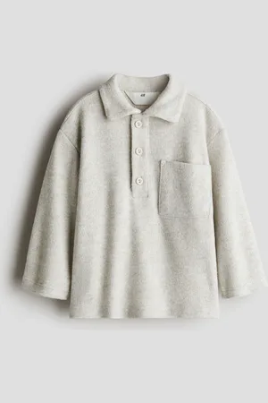 H&M Playera polo en tejido acanalado