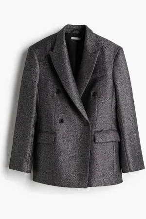 H&M Blazer en mezcla de lana con brillos