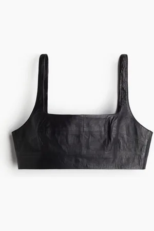 H&M Top corto de piel