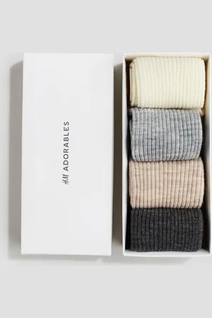 H&M 4-pack Calcetines en mezcla de lana