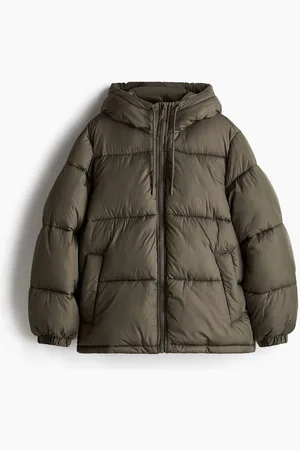 H&M Chamarra puffer con gorro
