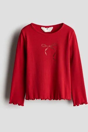 H&M Top de punto con diseño