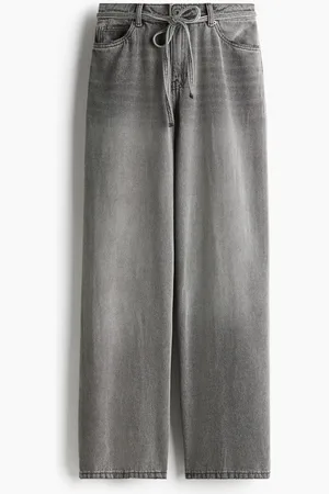 H&M Jeans con cinturón de lazo