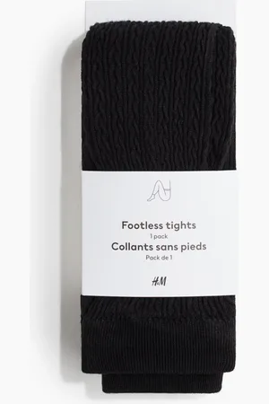 H&M Mallas con pies descubiertos en tejido trenzado