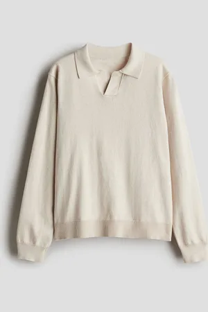 H&M Suéter polo en tejido fino