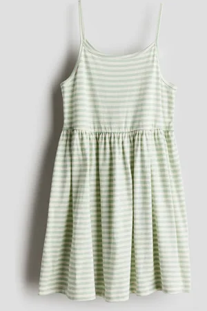 H&M Vestido de tirantes en punto de algodón