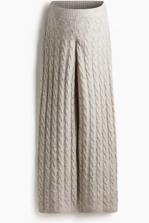 H&M MAMA Pantalón Before & After en tejido trenzado