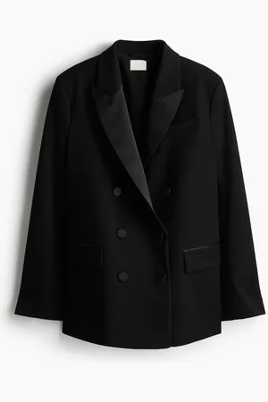 H&M Blazer de esmoquin de botonadura doble