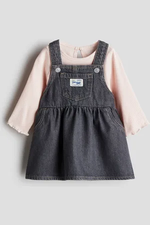 H&M 2-piece denim dress and top set