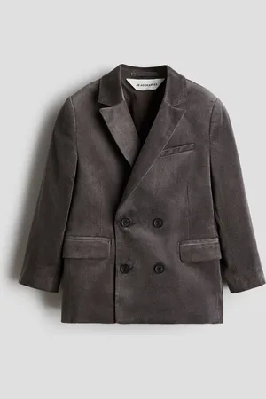 H&M Saco de botonadura doble en terciopelo