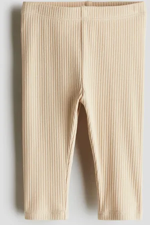 H&M Leggings acanalados de algodón