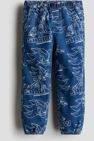 H&M Joggers en denim con diseño