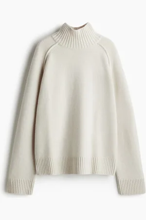 H&M Suéter de cuello alto en mezcla de cachemir