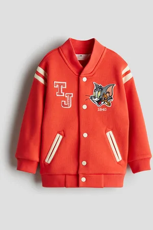 H&M Chamarra de baseball con aplicaciones