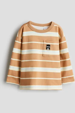 H&M Playera de manga larga en algodón