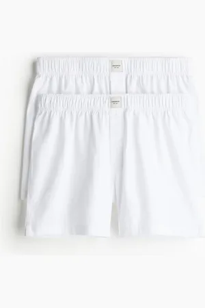 H&M 2-pack Bóxers short en satín de algodón