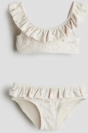 H&M Bikini con bordes de olán