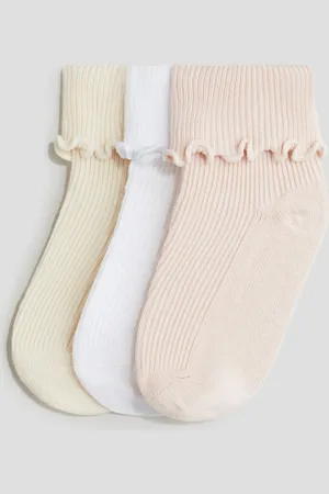 H&M 3-pack Calcetines con detalle overlock