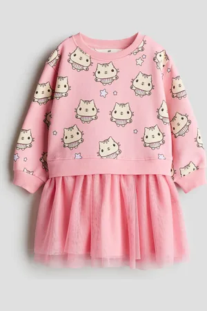 H&M Vestido sudadera con falda de tul