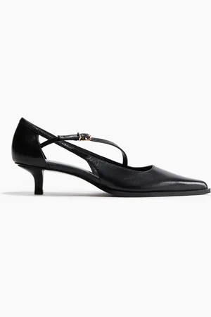H&M Zapatillas de piel con frente en punta