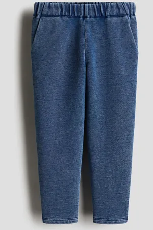 H&M Joggers de algodón con apariencia de denim