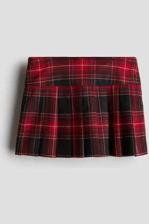 H&M Falda plisada en sarga