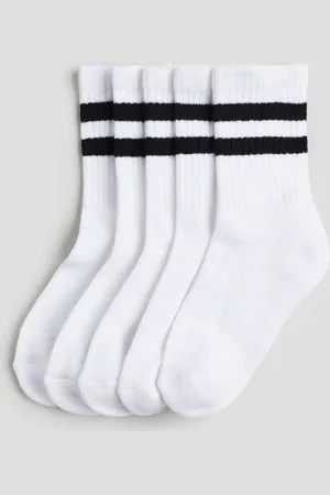 H&M 5-pack Calcetines en terry acanalado