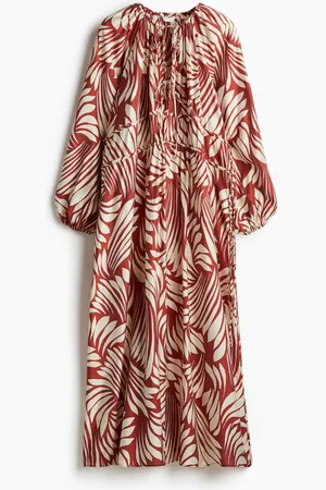 H&M Vestido oversized con cordón de ajuste