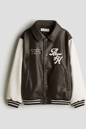 H&M Chamarra de baseball con cuello