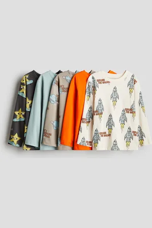 H&M 5-pack Playeras manga larga