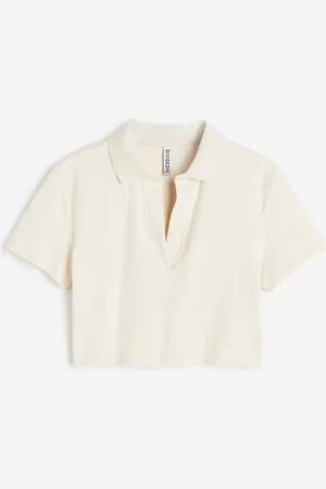 H&M Top corto con cuello