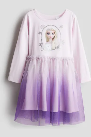 H&M Vestido con falda de tul y diseño