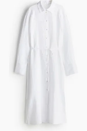 H&M Vestido camisa de lino