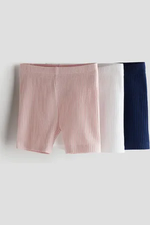 H&M 3-pack Shorts biker acanalados