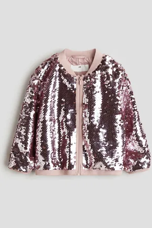 H&M Chamarra bomber con lentejuelas