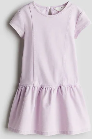 H&M Vestido de punto con apariencia de denim