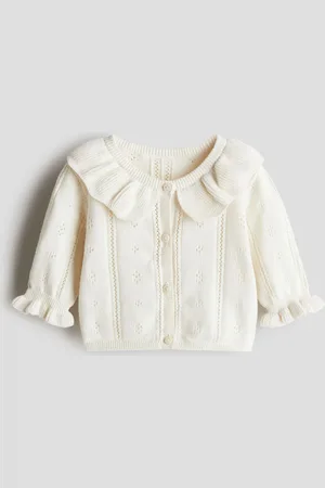 H&M Cárdigan en tejido pointelle