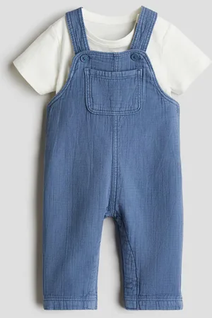 H&M Conjunto de 2 piezas con playera y overol