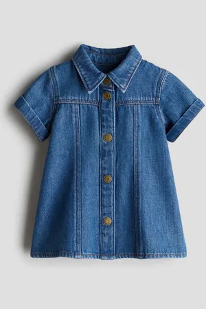 H&M Vestido línea A en denim