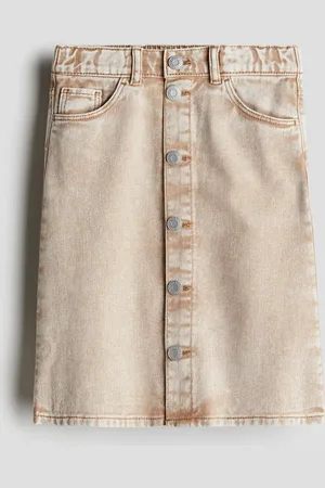 H&M Falda línea A en denim