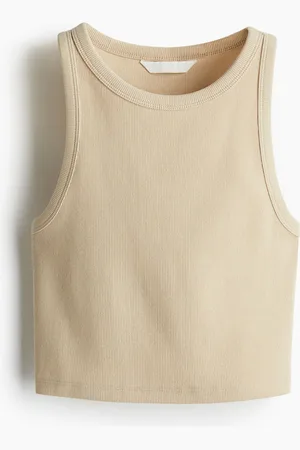H&M Top acanalado sin mangas