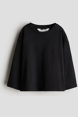 H&M Playera de manga larga en algodón pima