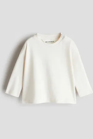 H&M Playera de manga larga en algodón pima