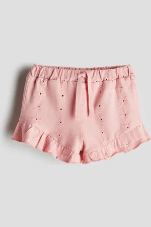 H&M Shorts de punto con bordado inglés