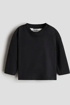 H&M Playera de manga larga en algodón pima