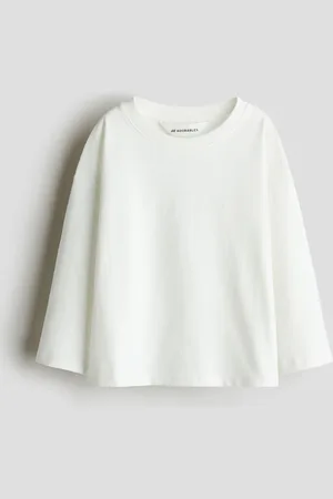 H&M Playera de manga larga en algodón pima