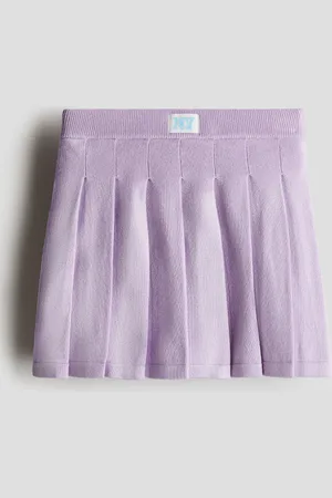 H&M Pleated fine-knit skirt