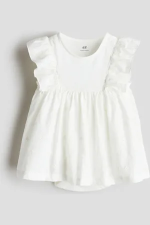 H&M Vestido de olanes con pañalero