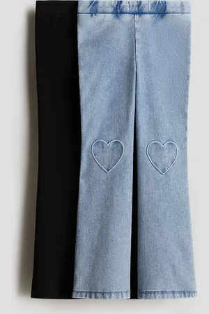 H&M 2-pack de jeggings acampanados