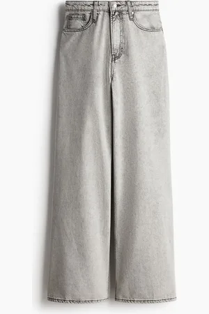 H&M Curvy Fit Feather Soft Wide Ultra High Jeans